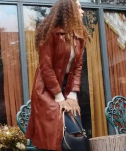 Stacey Embalo Leather Coat
