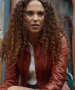 Stacey Embalo Leather Coat