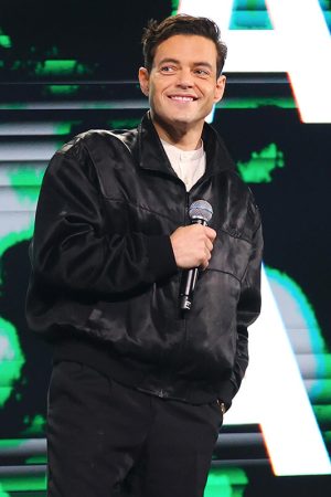 Rami Malek Satin Jacket