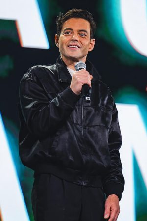 Rami Malek Satin Jacket
