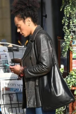Rosalind Eleazar Leather Blazer