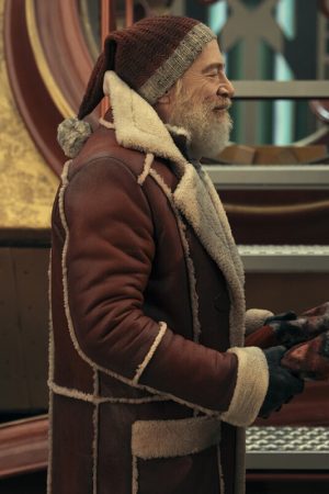 J.K. Simmons Leather Coat