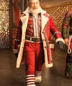 J.K. Simmons Leather Coat