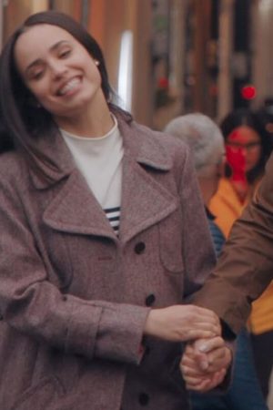 Sofia Carson Wool Coat