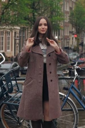 Sofia Carson Wool Coat