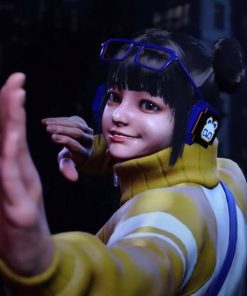 Li-Fen Yellow Leather Jacket