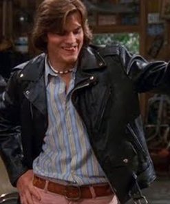 Ashton Kutcher Biker Jacket