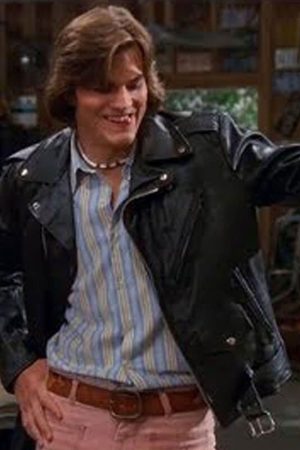 Ashton Kutcher Biker Jacket