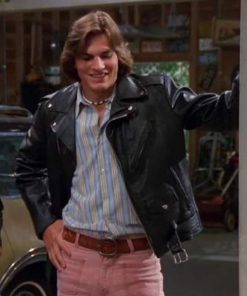 Ashton Kutcher Biker Jacket