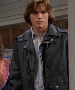 Ashton Kutcher Biker Jacket