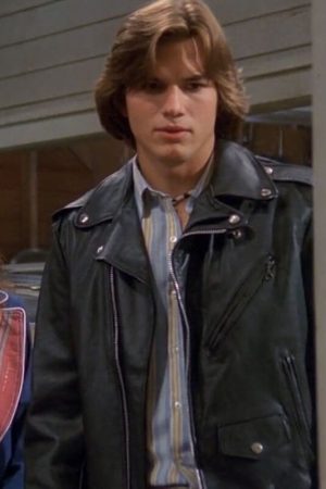 Ashton Kutcher Biker Jacket