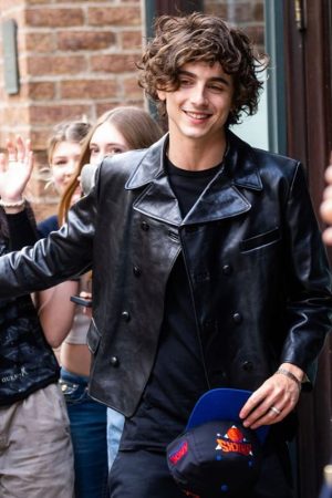Timothée Chalamet Black Jacket