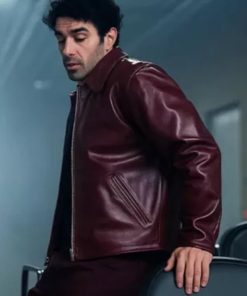 Joe Jonas Burgundy Jacket