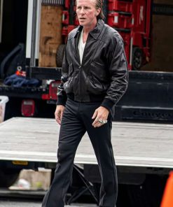 AI Davis Black Leather Jacket