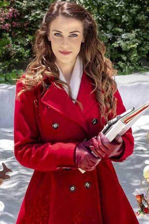 Jessica Lowndes Wool Coat