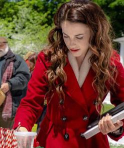 Jessica Lowndes Wool Coat