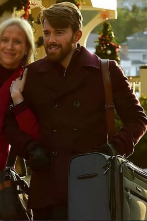 Chandler Massey Maroon Peacoat