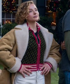 Chloe Grace Moretz Shearling Coat