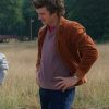 Stranger Things S05 Steve Harrington Brown Suede Jacket