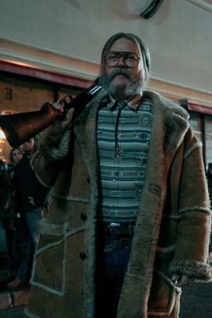 Nick Offerman Shearling Coat