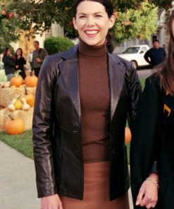 Lauren Graham Leather Blazer