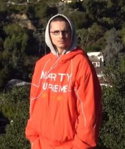 Timothée Chalamet Orange Jacket