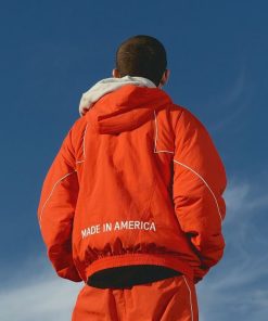 Timothée Chalamet Orange Jacket