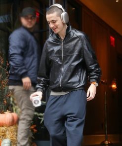 Timothée Chalamet Black Jacket