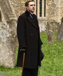 Dan Stevens Black Wool Coat
