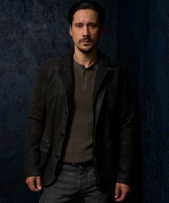 Peter Gadiot Leather Jacket