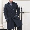 Jeremy Piven Wool Coat