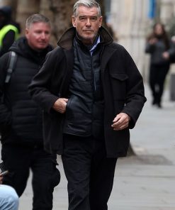 Pierce Brosnan Wool Coat