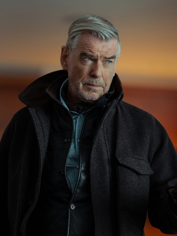 Pierce Brosnan Wool Coat