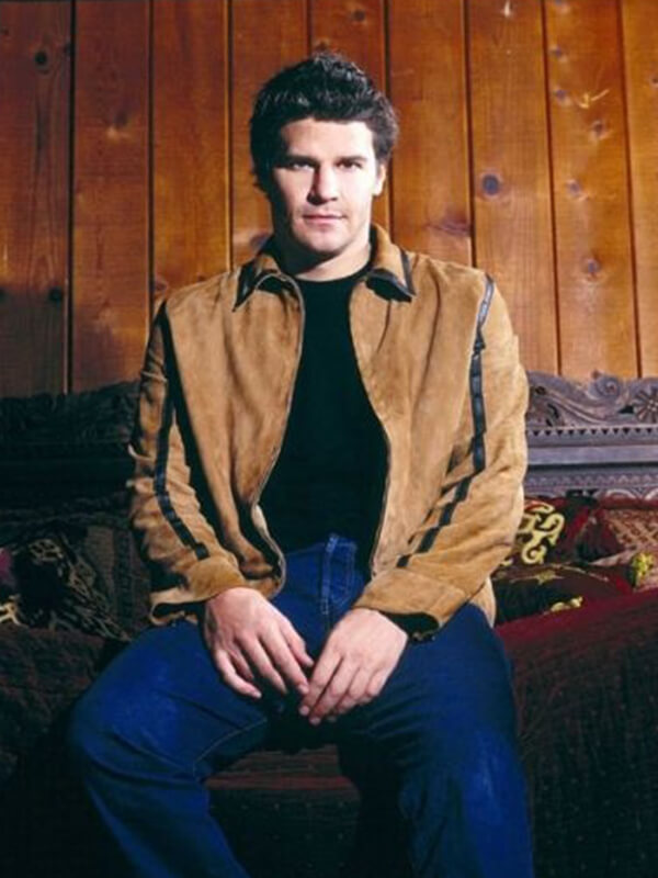 David Boreanaz Suede Jacket