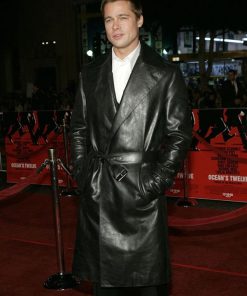 Brad Pitt Leather Coat