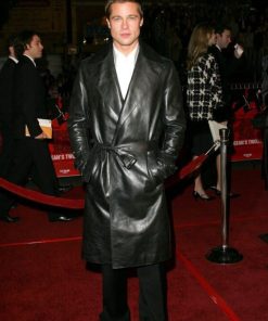 Brad Pitt Leather Coat