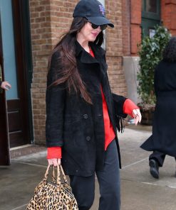Dakota Johnson Suede Coat
