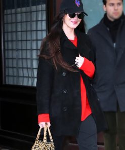 Dakota Johnson Suede Coat