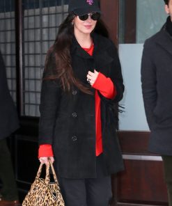Dakota Johnson Suede Coat