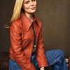Elle Fanning Leather Jacket