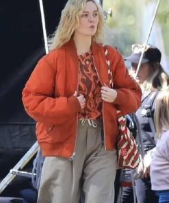 Elle Fanning Bomber Jacket