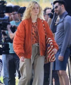 Elle Fanning Bomber Jacket