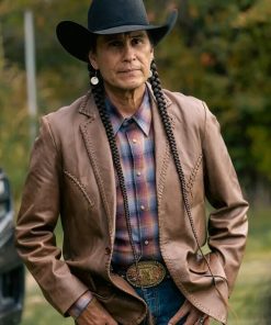 Moses Brings Plenty Leather Blazer