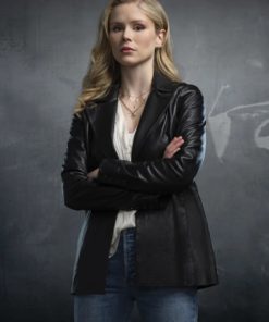 Starlight Black Leather Blazer