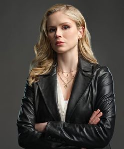 Starlight Black Leather Blazer