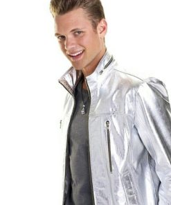 Orion Silver Leather Jacket