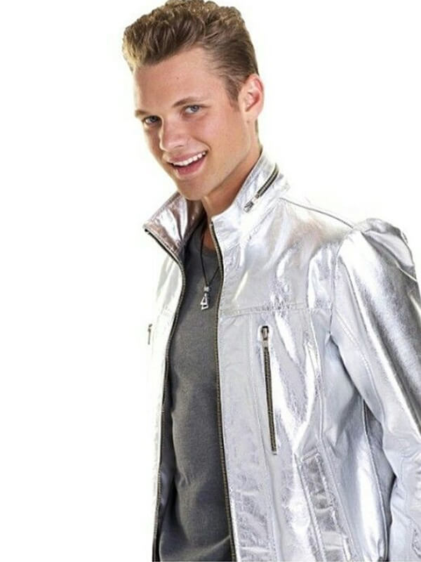 Orion Silver Leather Jacket