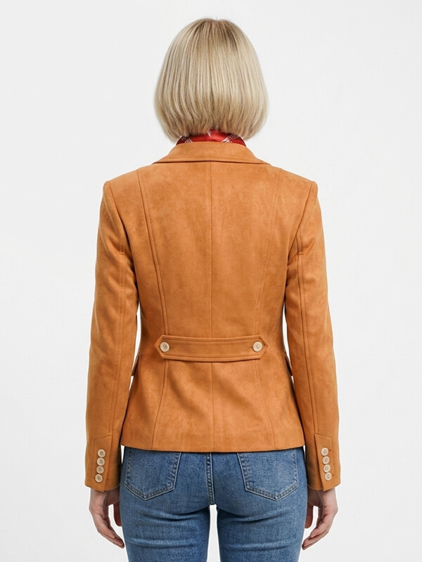 Ashley Graham Suede Blazer