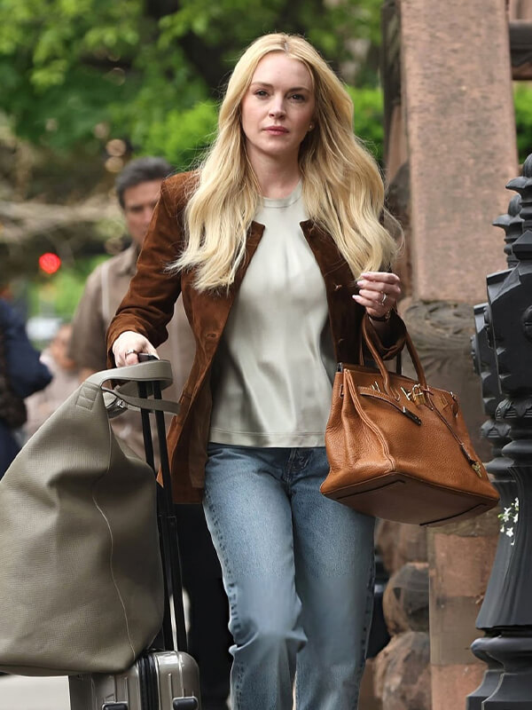 Lindsay Lohan Suede Jacket