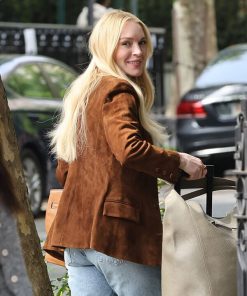 Lindsay Lohan Suede Jacket